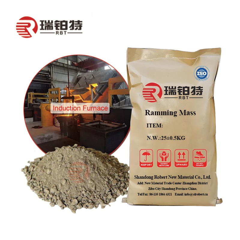 Supply OEM/ODM Induction Furnace Lining Material Unshaped Ramming Mass for Melting Steel